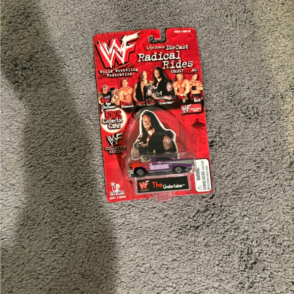 RARE WWF Radical Rides The Undertaker Die-Cast Car